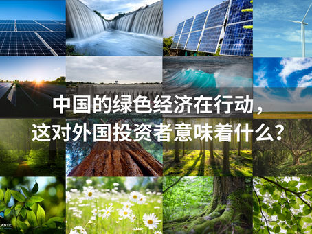 中国的绿色经济在行动,这对外国投资者意味着什么?