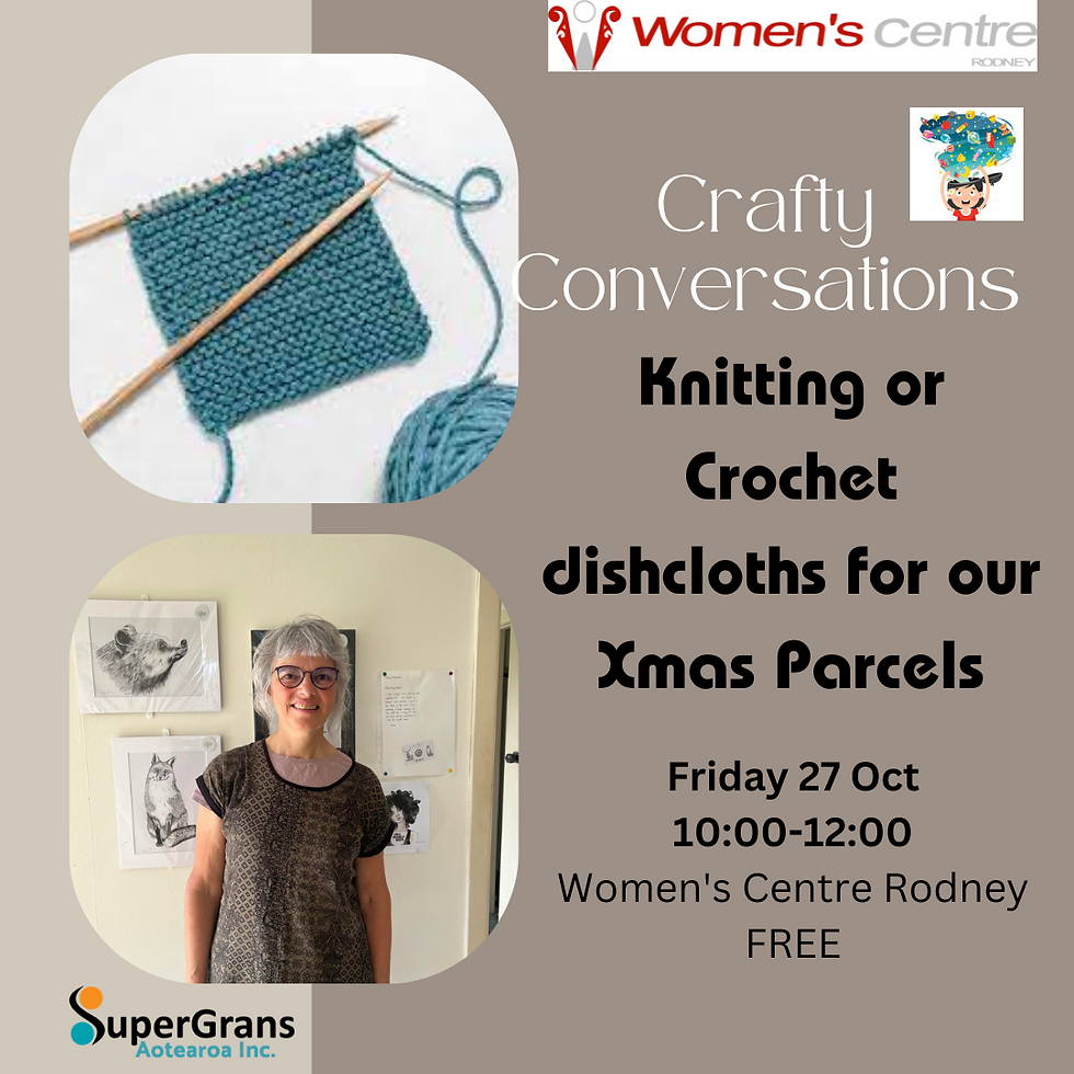Crafty Conversations - Knitting dish cloths for our Xmas parcels