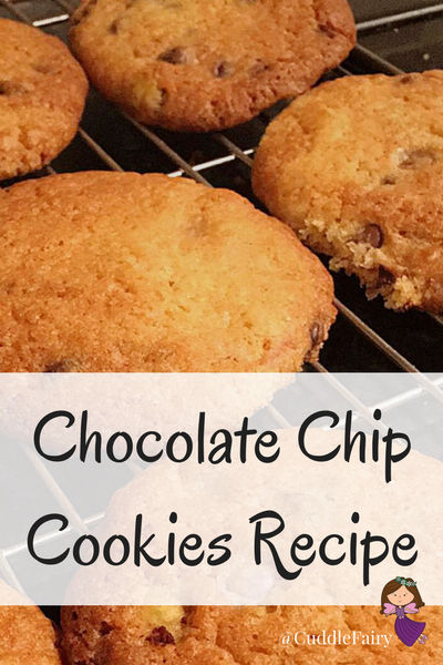 Chocolate Chip Cookies Recipe pinterest graphic