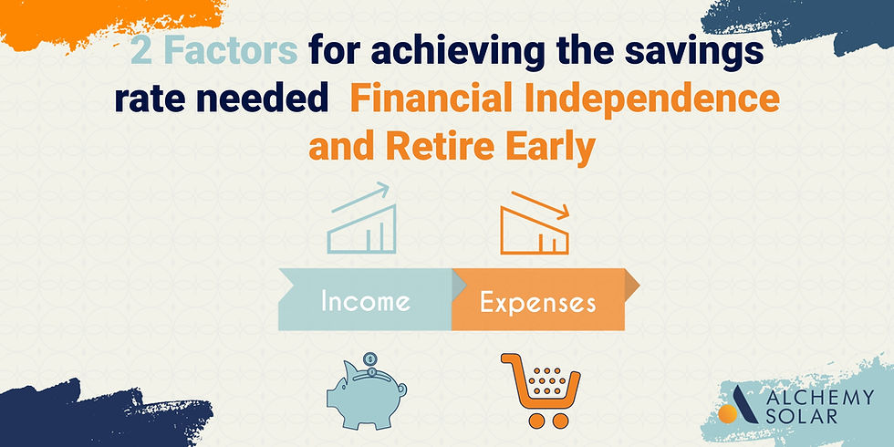 How increasing income and decreasing expenses can help people achieve FIRE