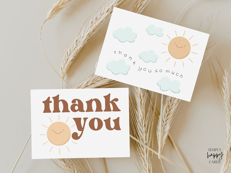 Thumbnail: Retro Thank You Card