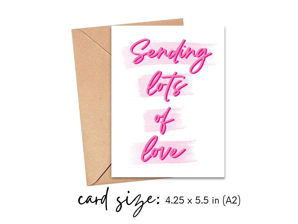 Thumbnail: Sending Lots of Love Card