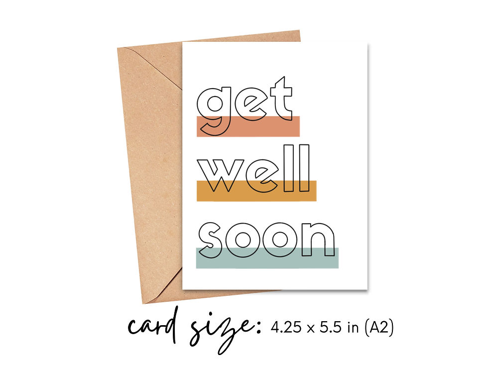 Thumbnail: Colorful Get Well Soon Card