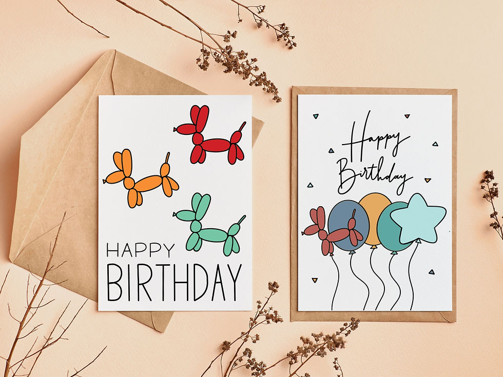 Thumbnail: Happy Birthday Balloon Animals Card