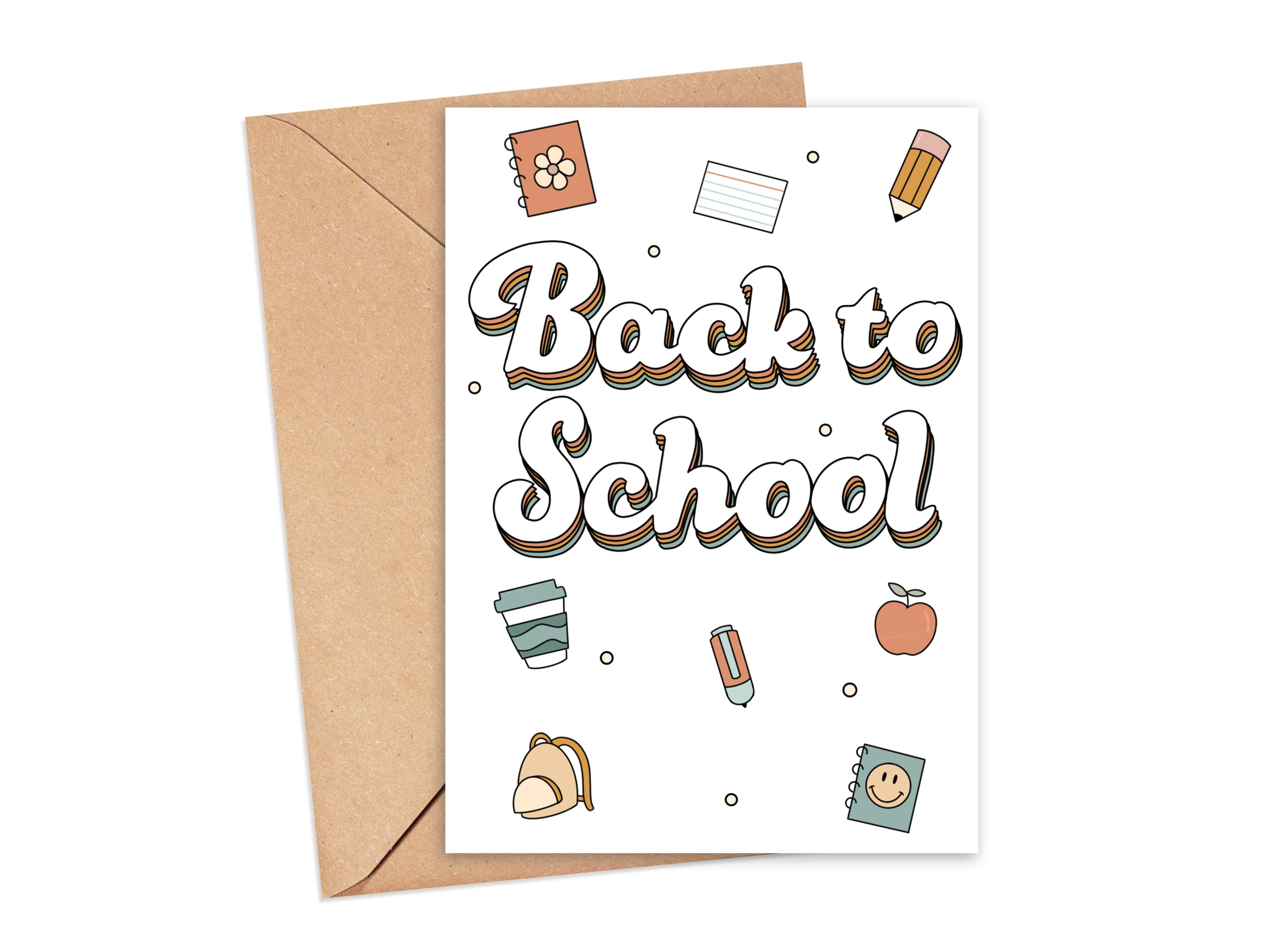 Retro Back to School Card