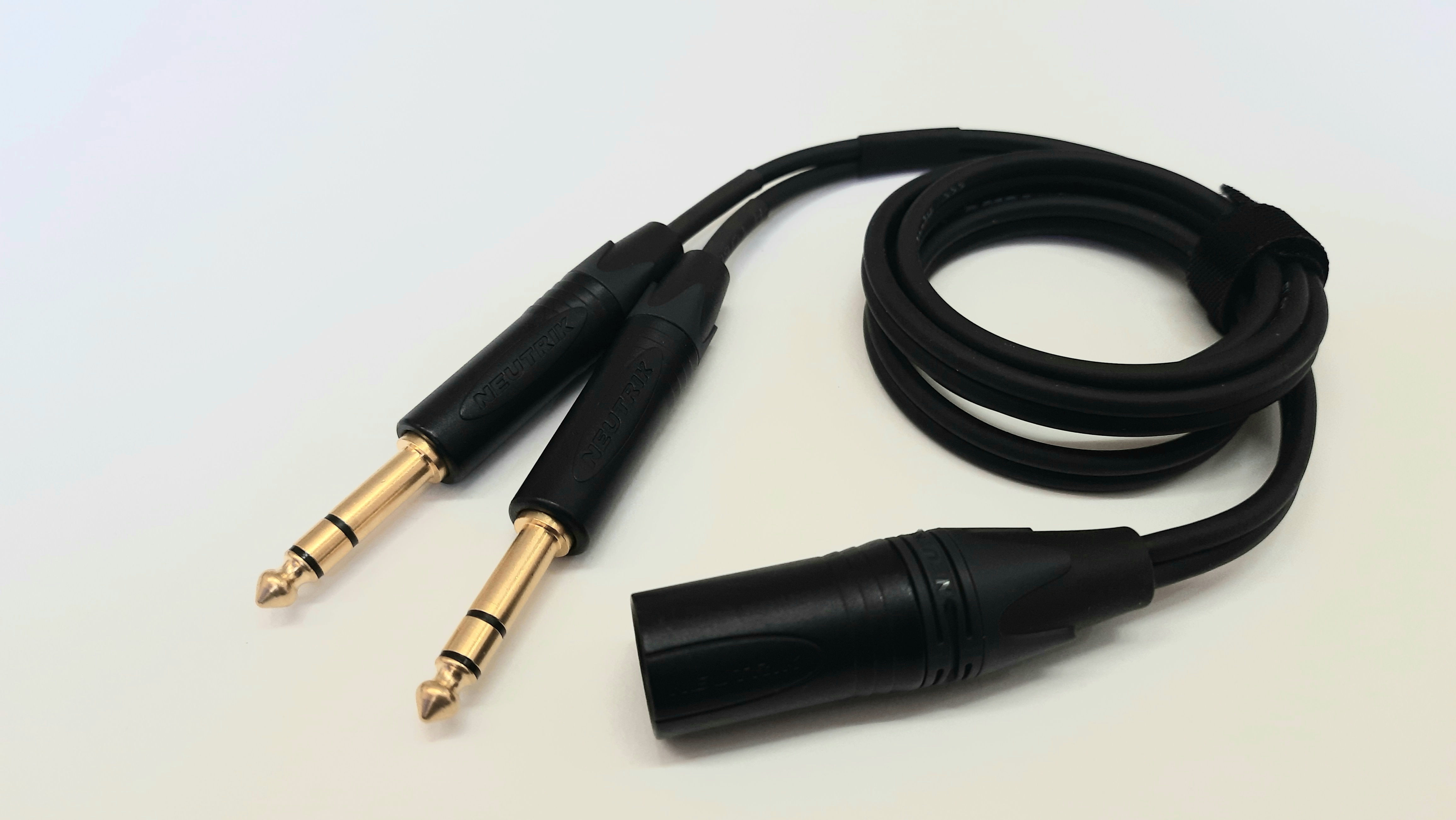 Reference XLRM to 6.35mm TRS - Splitter Cable