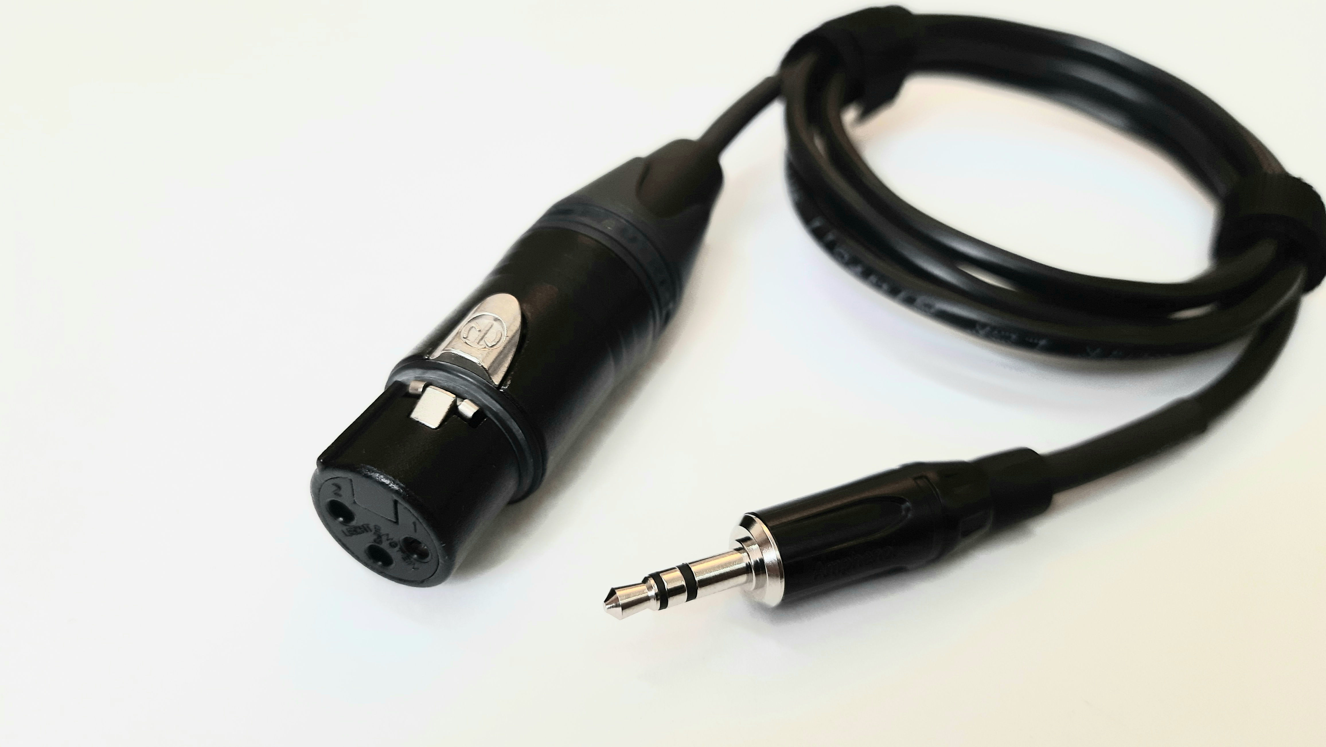 Reference XLRF to 3.5mm TRS Mic Cable