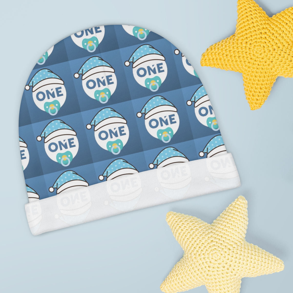 Blue Coin Baby Beanie 