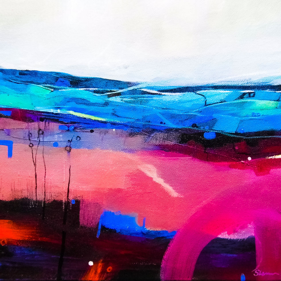 Red Landscape, Bocage 30x30cm £400