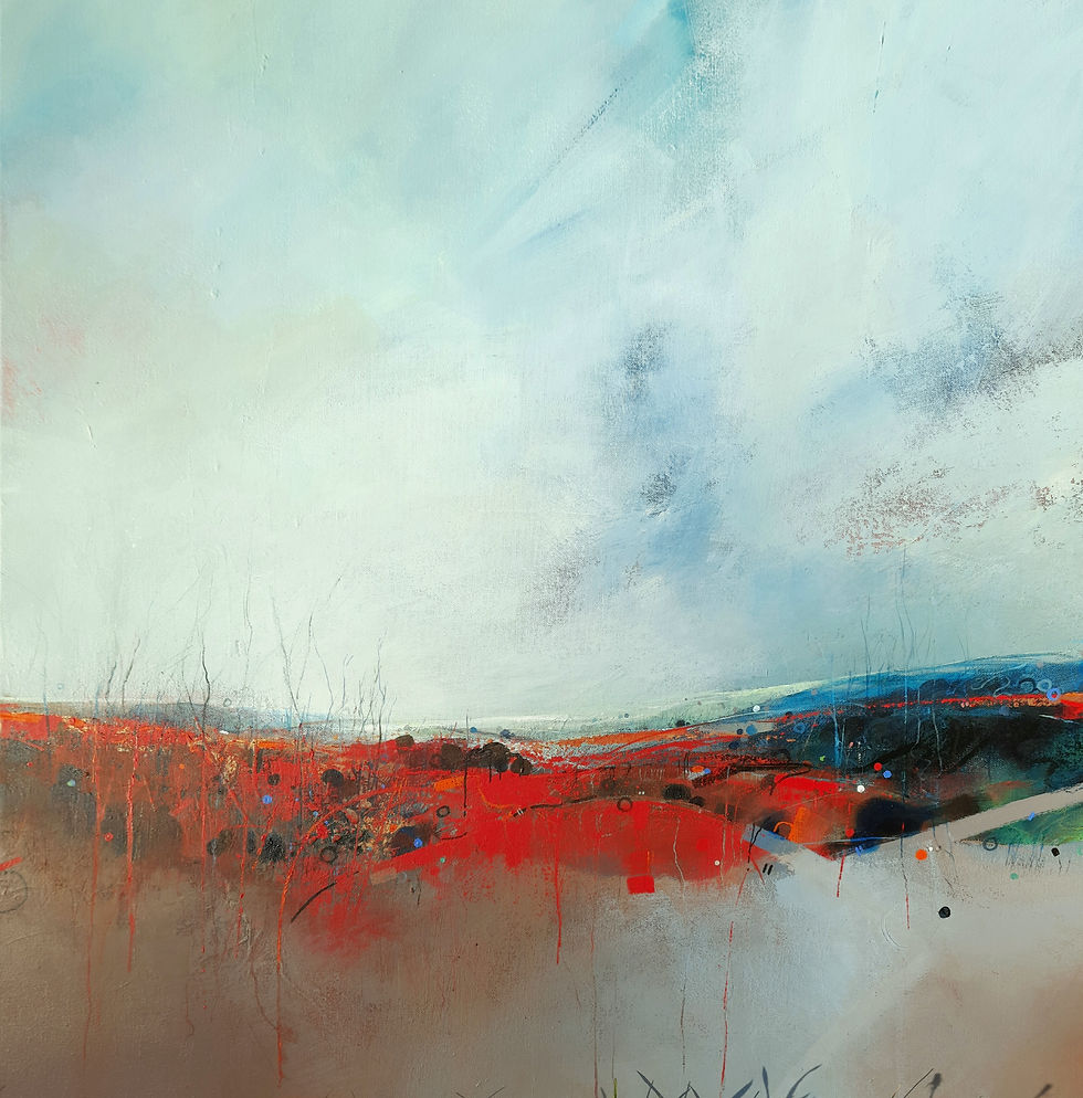 Le Bocage en Rouge 60x60cm SOLD