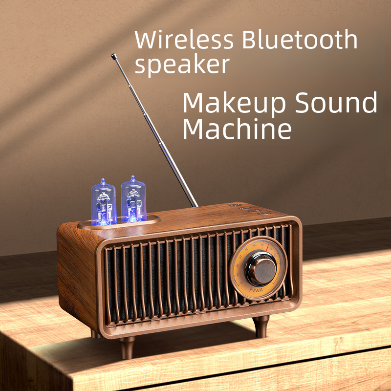 AS19 Retro Bluetooth Speaker with FM Radio and Bass