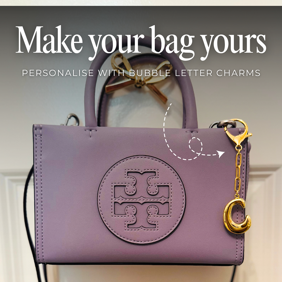 Thumbnail: Bubble Letter Bag Charm