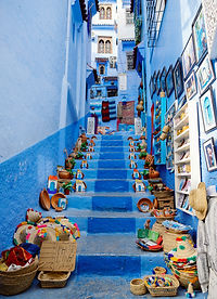 village bleu maroc