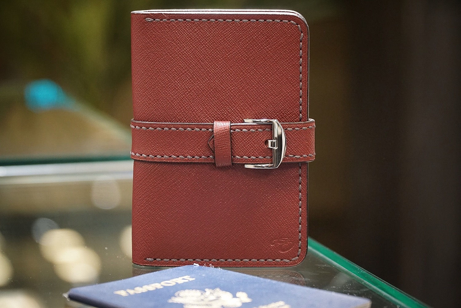 Saffiano Leather Passport Wallet