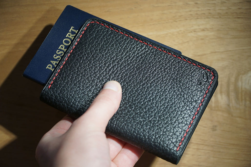 Thumbnail: Black American Bison Passport Wallet 