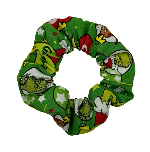 Green - Handmade Rubber Band/Scrunchie 65