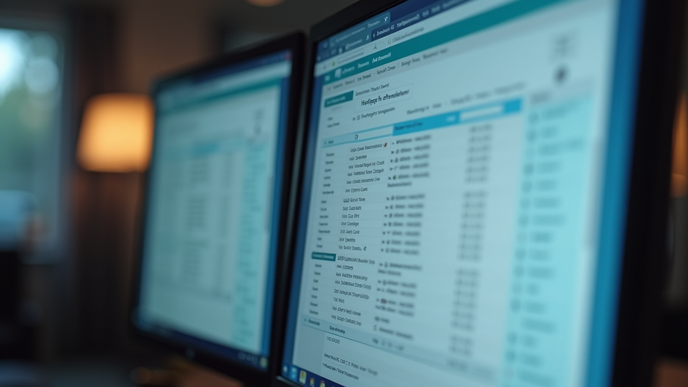 Close-up view of a computer screen displaying a background check report