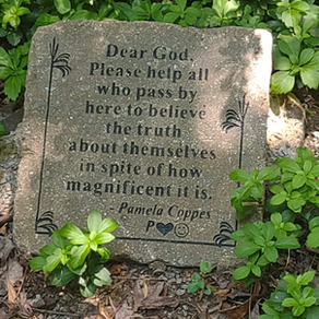 Inspirational Plaque in Nature