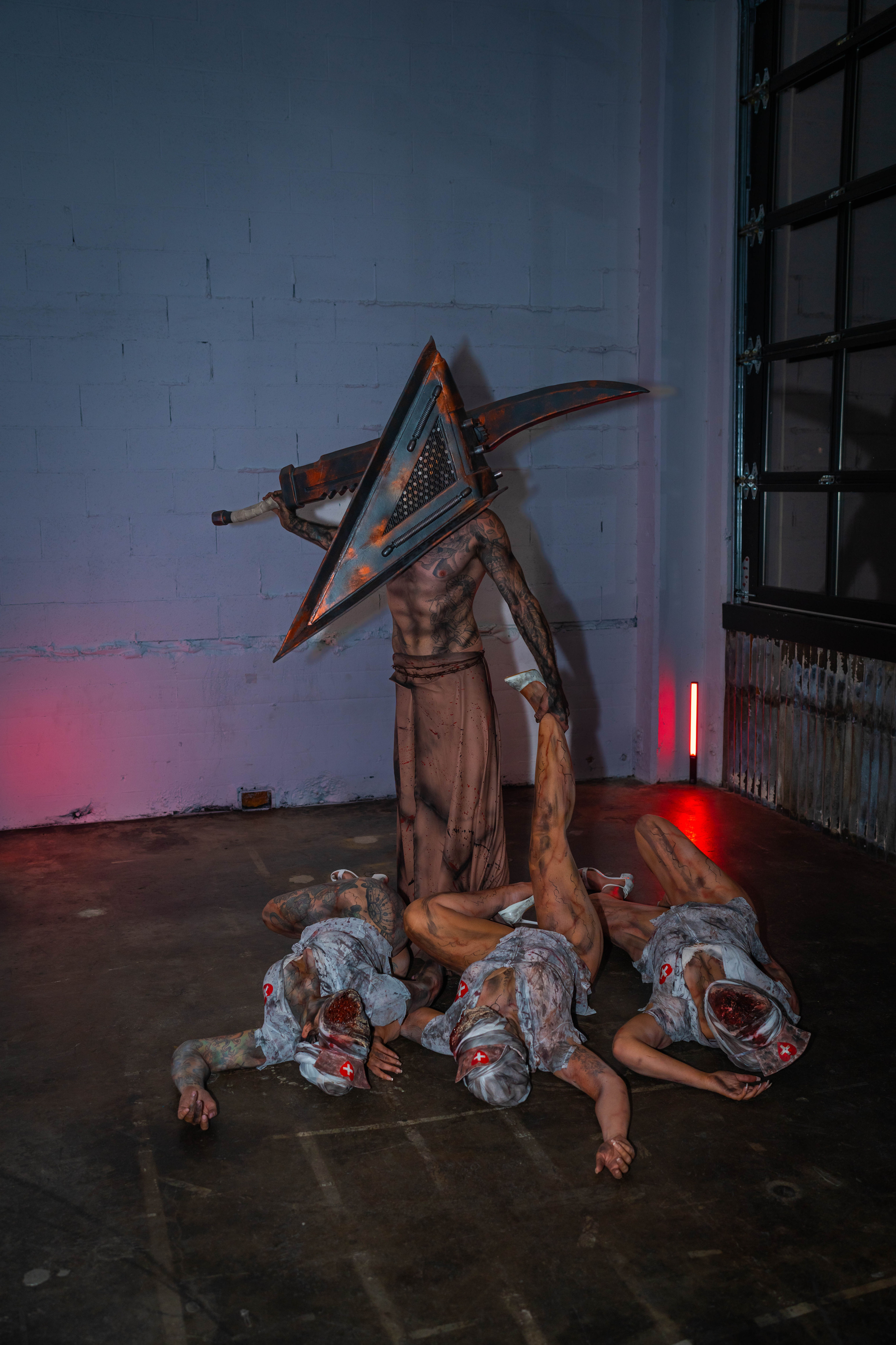 Silent Hills Pyramid Head Man Print.