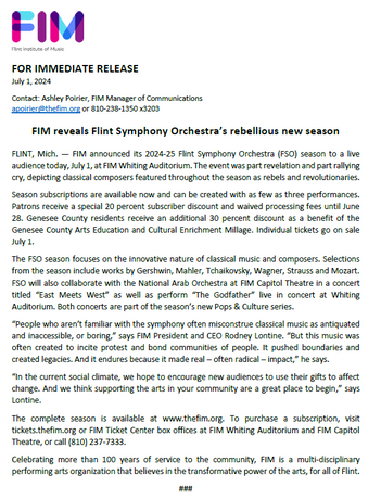 Press Release - Spec