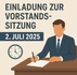 Einladung zur Vorstandssitzung am 02.07.2025