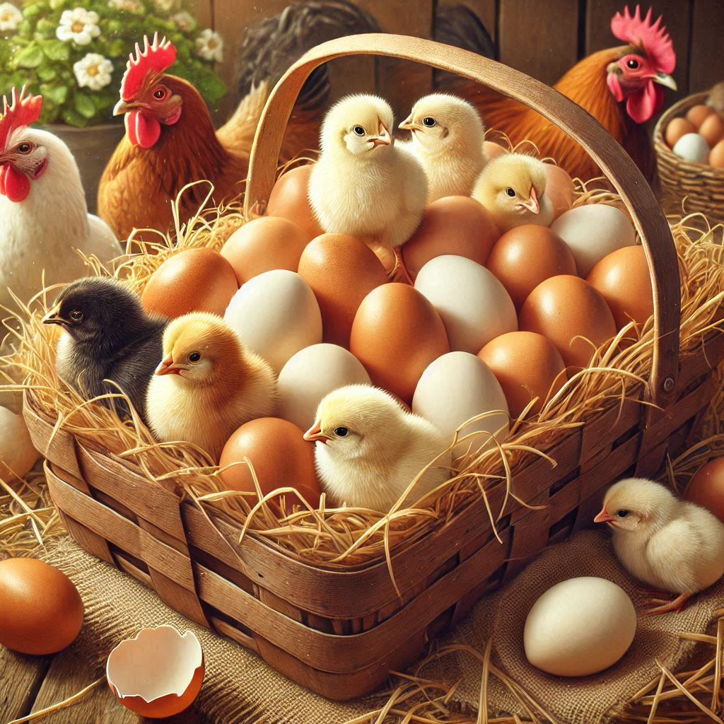 Überaschungspaket Hühner (10 Bruteier)
