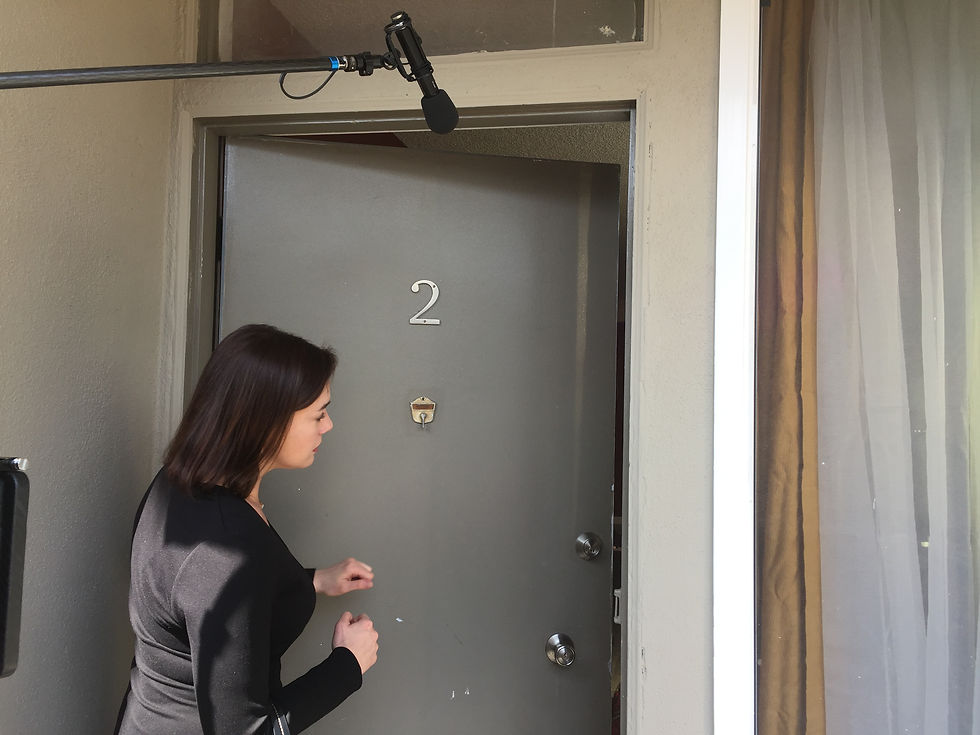 Nina knocks on Yasmina's door