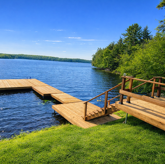 Floating Dock on Ahmic Lake - Premium Floating Dock