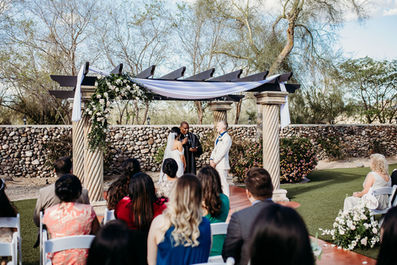 north valley garden wedding, outdoor wedding ceremony, garden wedding