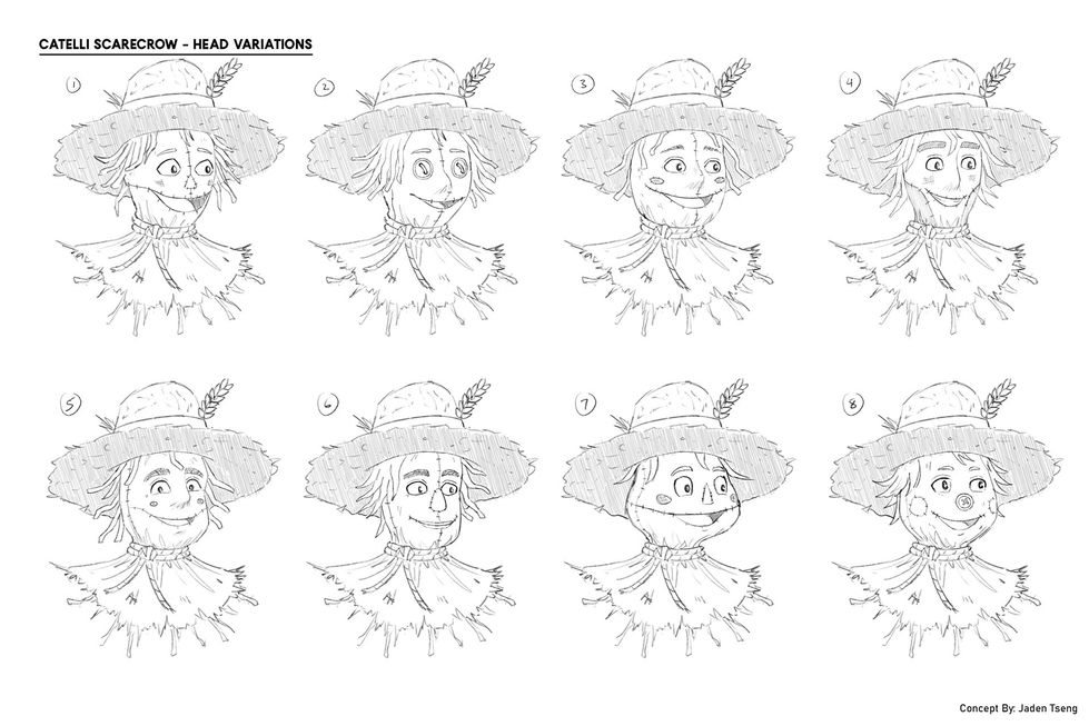 Catelli Scarecrow Head Variations