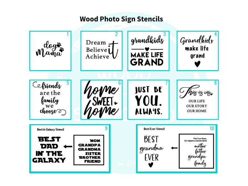 Thumbnail: DIY Wood Photo Sign Kit - for 4X6"photo