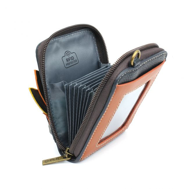 Thumbnail: CUTE-C - CREDIT CARD HOLDER / WALLET WRISTLET - SUNFLOWER