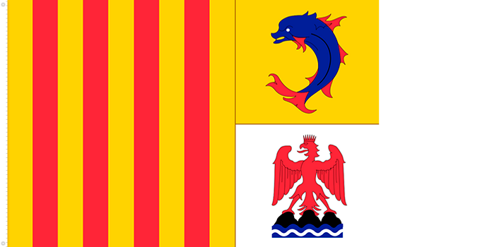 Bandera de Provenza - Alpes - Costa Azul