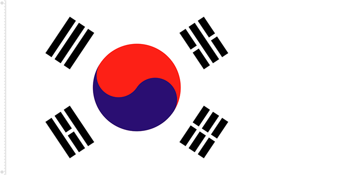 Bandera de Corea del Sur | 1948 - 1949