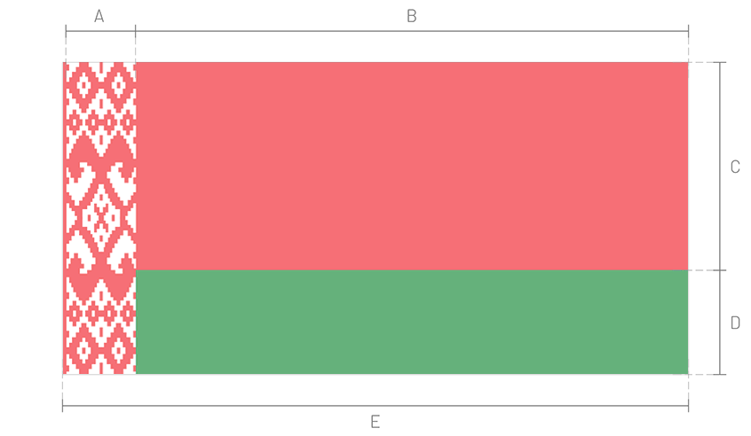 Bandera de Bielorrusia_Construction Sheet