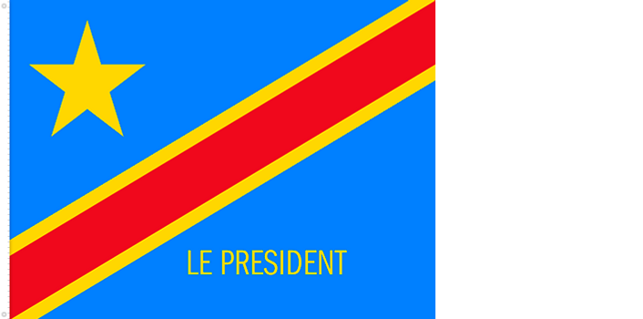 Bandera Presidencial de la RD del Congo