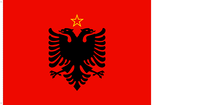 Bandera de Albania | 1946 - 1992