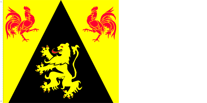 Bandera del Brabante Valón