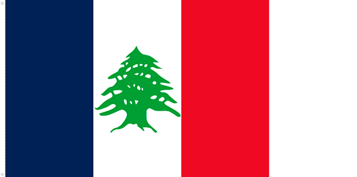 Bandera del Líbano Francés | 1920 - 1943
