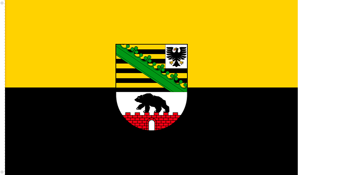 Bandera de Sajonia - Anhalt