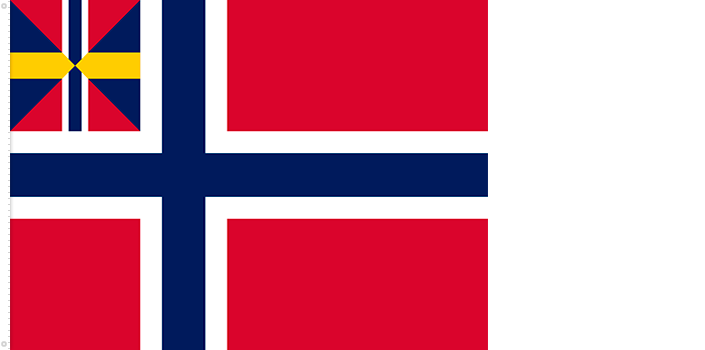 Bandera de Noruega | 1844 - 1898