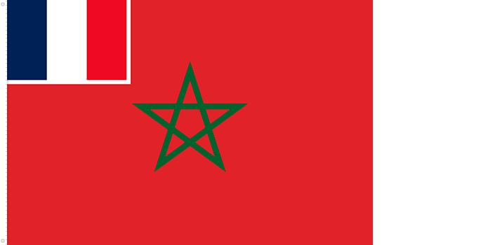Bandera del Protectorado Francés de Marruecos | 1912 - 1956