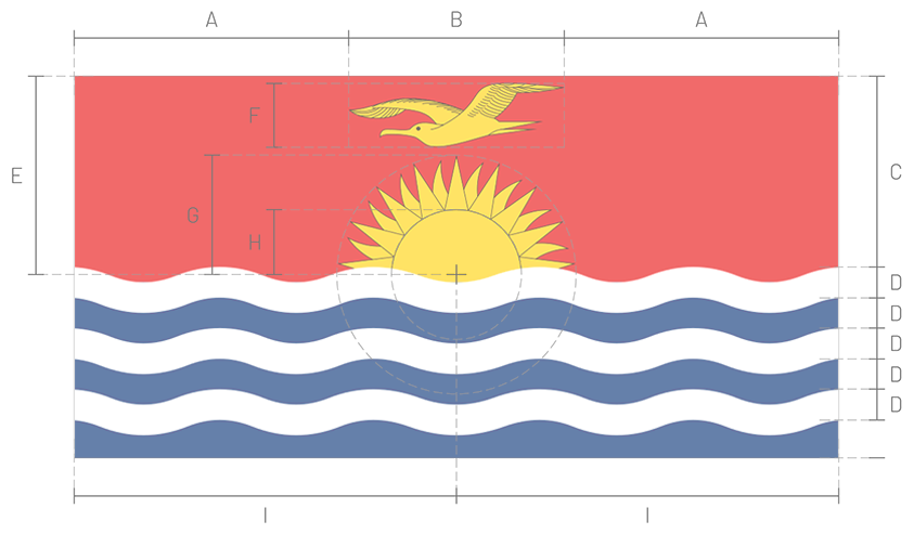 Bandera de Kiribati_Construction Sheet