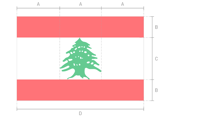 Bandera de Libano_Construction Sheet