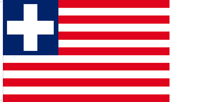 Bandera de Liberia | 1827 - 1847