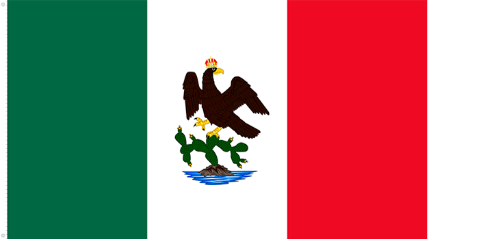 Bandera del Primer Imperio Mexicano | 1791 - 1798