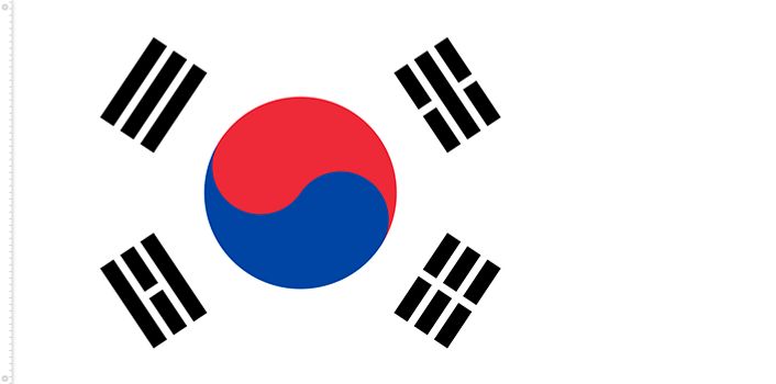 Bandera de Corea del Sur