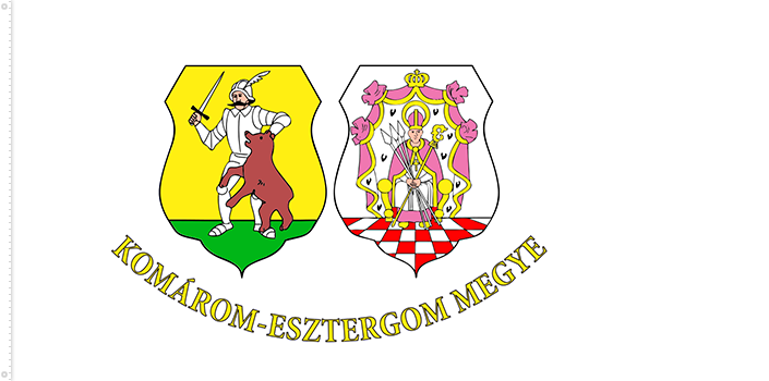 Bandera de Komárom-Esztergom