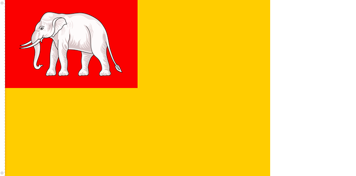Bandera del Reino de Vientiane | 1707 - 1828