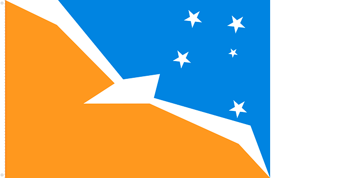 Bandera de Tierra del Fuego
